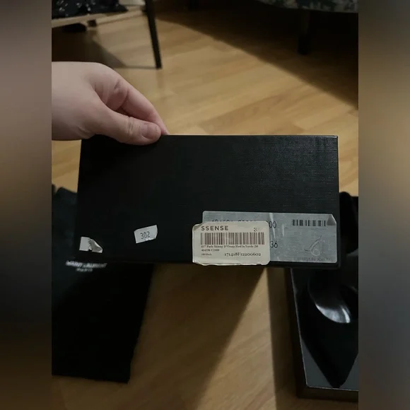 Yves Saint Laurent YSL black suede D'orsay heels size 36 - Picture 10 of 12